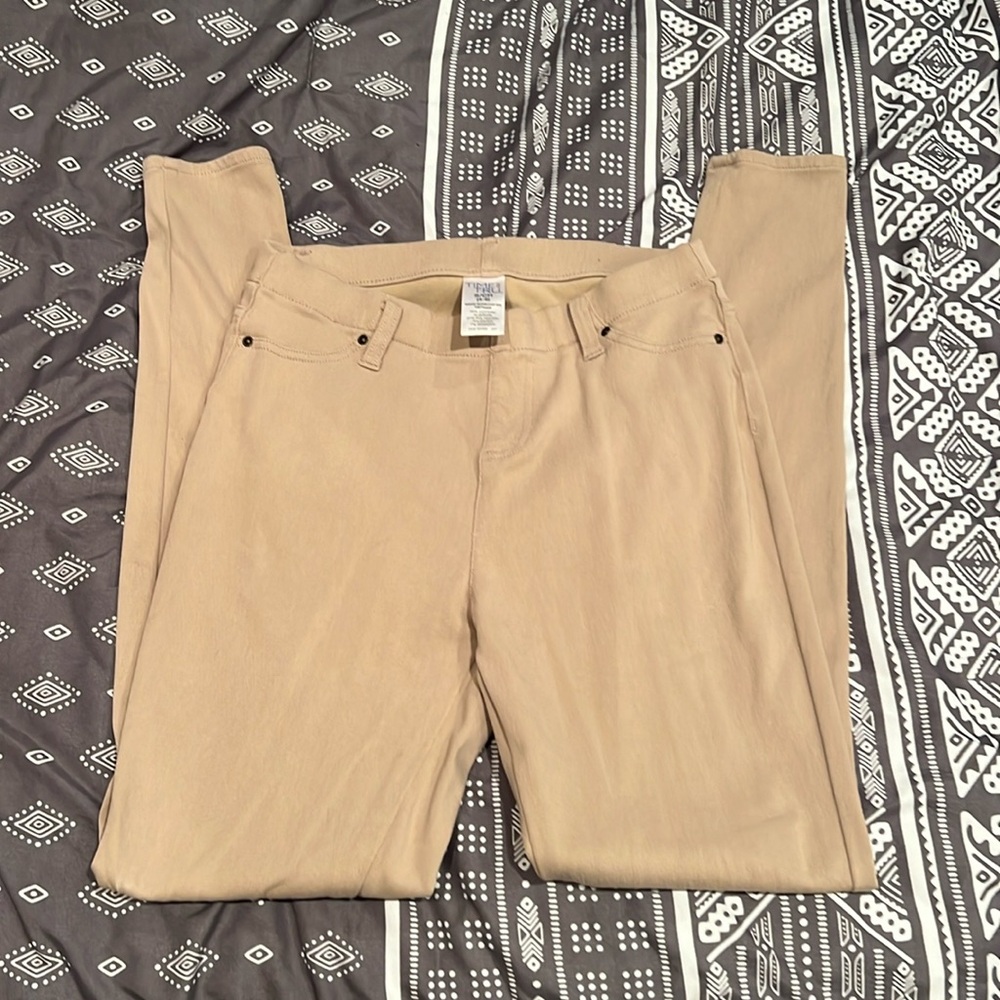 Khaki color time and tru jeggings